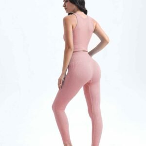 Leggings de algodón de cintura alta con bolsillos RUXI