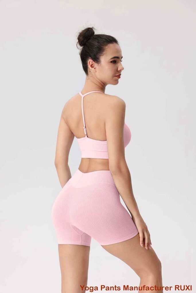 Leggings con efecto arrugado en el trasero RUXI bn212
