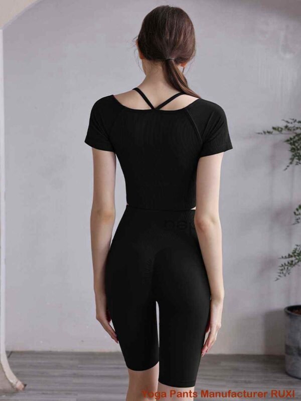 pantalones cortos de gimnasia morados RUXI bn1954