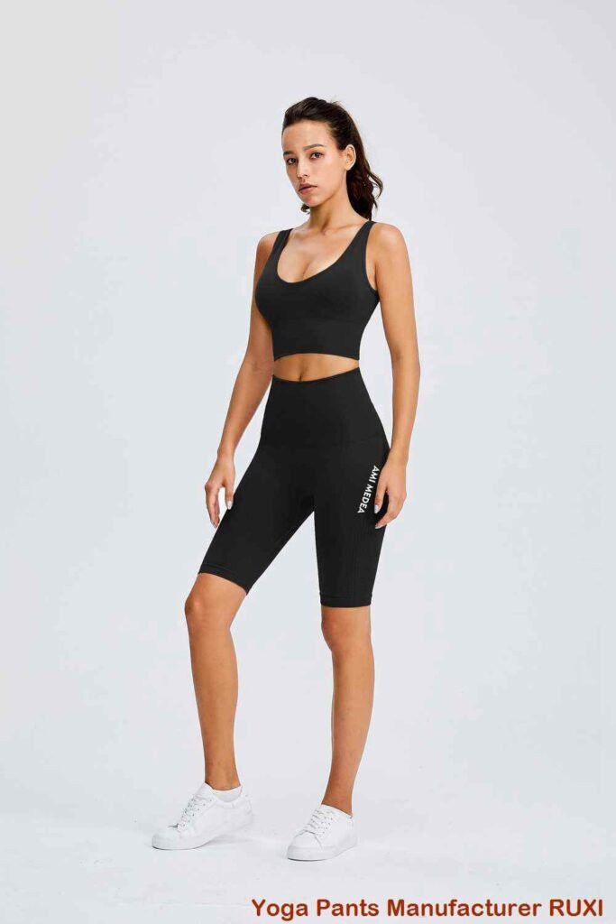 pantalones cortos para correr cintura alta RUXI bn2648