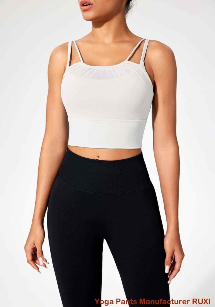 pantalones cortos de yoga grises RUXI bn3533