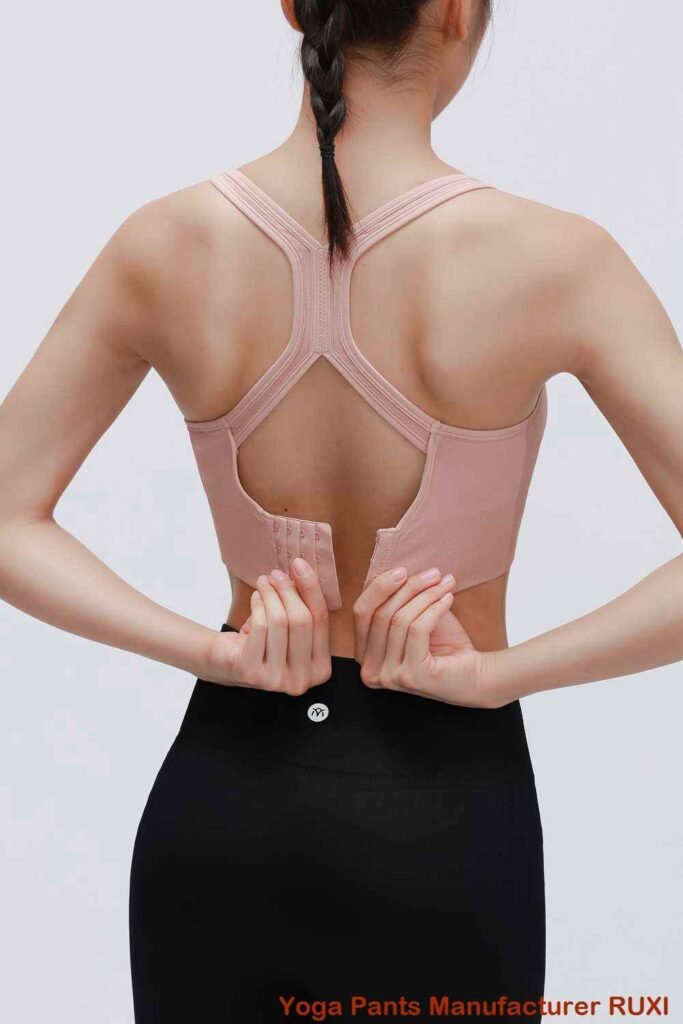 pantalones cortos de yoga negros de cintura alta RUXI