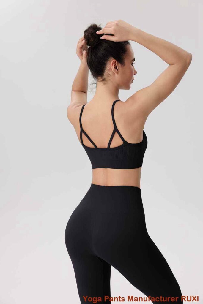 pantalones de yoga verdes RUXI bn119