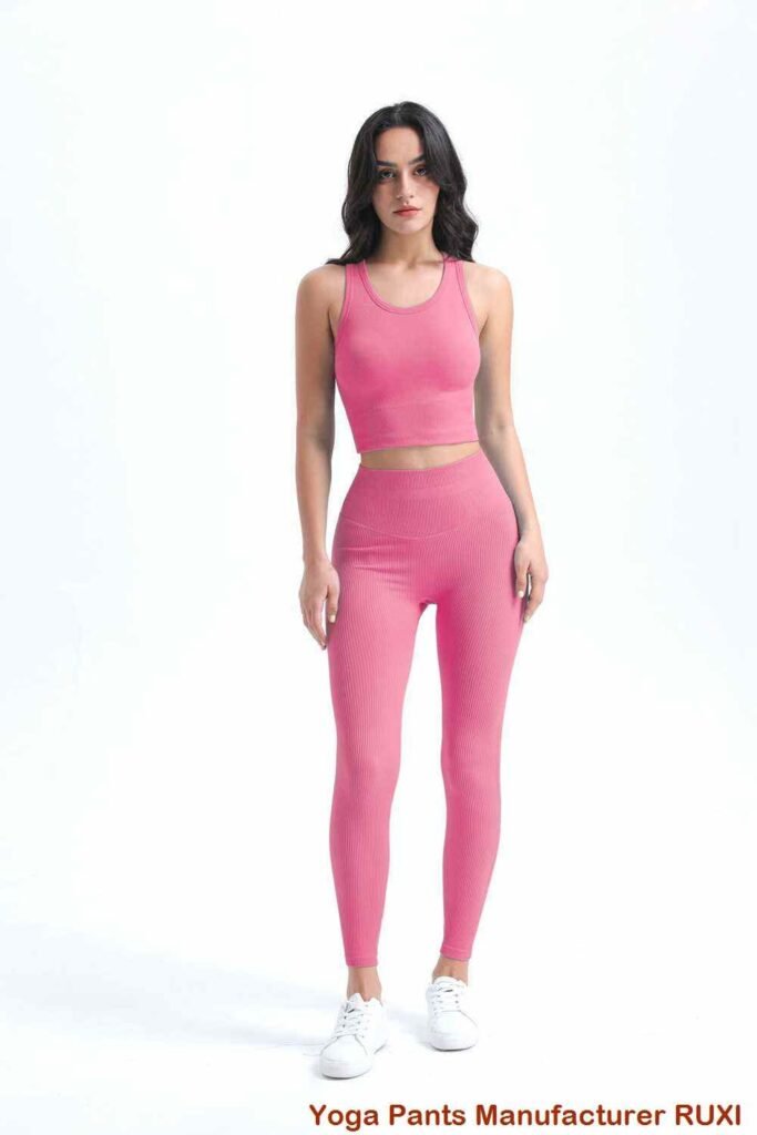 pantalones cortos con cintura elástica para yoga RUXI