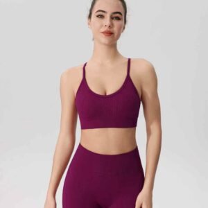 Pantalones de yoga con cintura en V RUXI bn487