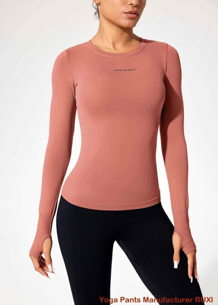 camisetas de yoga de manga larga RUXI bn523