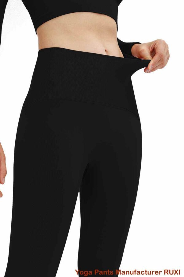 Leggings de tiro alto y corte acampanado RUXI bn925