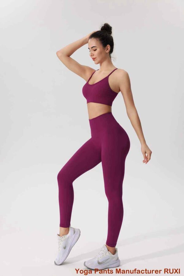 Pantalones de yoga acampanados cruzados RUXI bn927