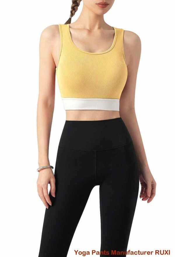 Pantalones de yoga grises acampanados RUXI bn372