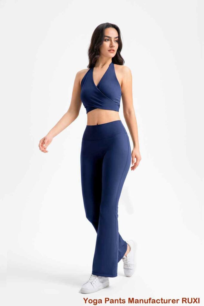 Pantalones de yoga holgados y recortados RUXI bn3572